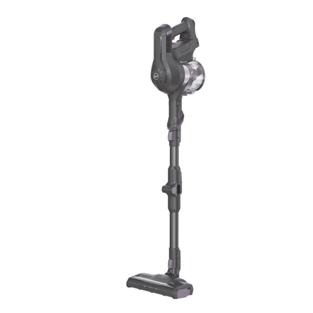 Hoover HF1 HF103X 011 Scopa Elettrica Senza Filo, Senza Sacco, Potenza 180 W, Capacità 0,9 L, Colore Titanio, Autonomia 30 Minuti, Luce LED