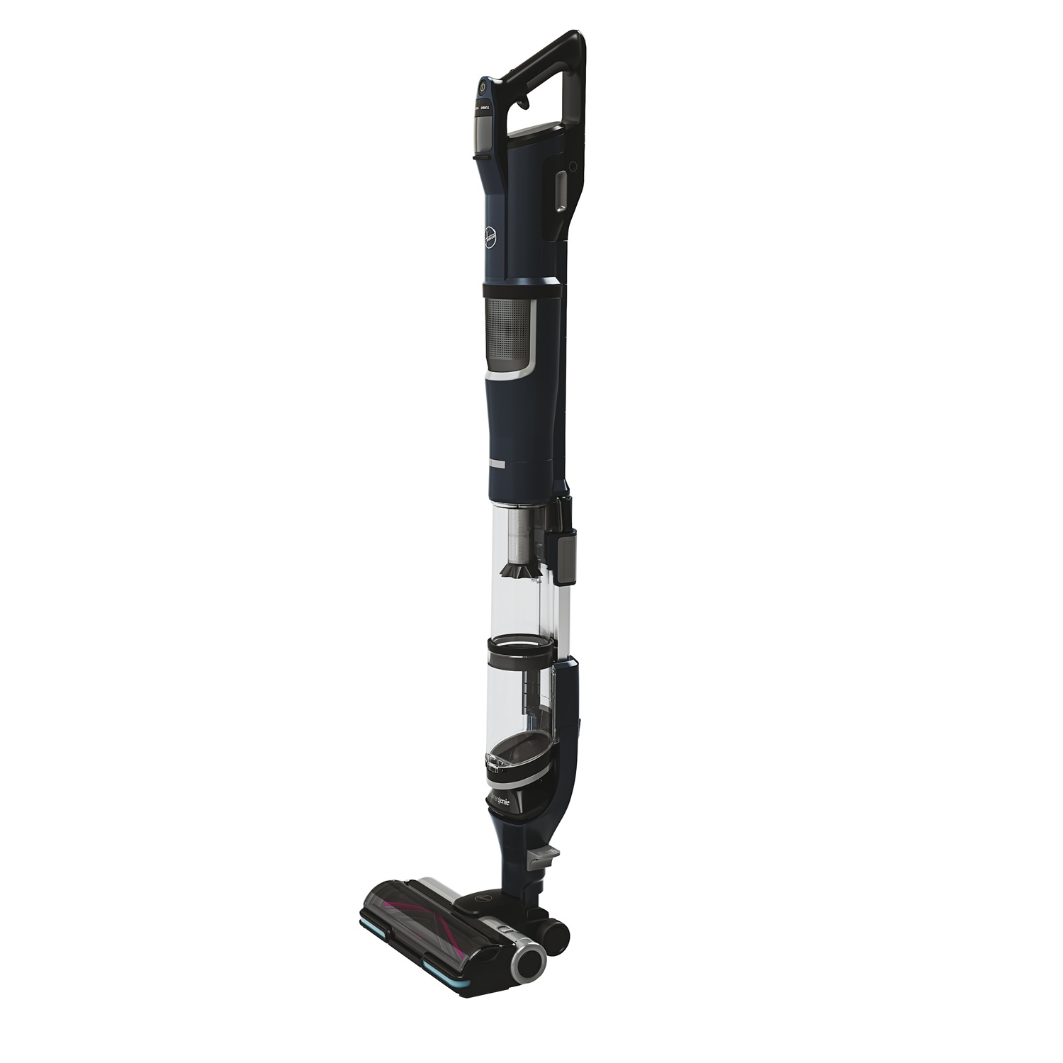 Hoover HFX20P 011 Aspirapolvere a bastone 2 in 1 Senza filo con Batteria, CORNER GENIE, Spazzola anti-grovigli e luci LED, 1,2 L, 365 W, Blu