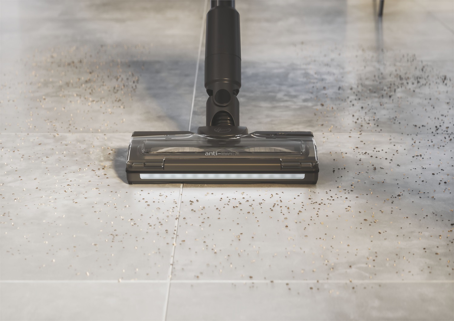 Hoover HF410H 011 Scopa Elettrica Senza Filo 240 W con Manovrabilità a 360°, Senza Sacco, 0,4 L, Magenta