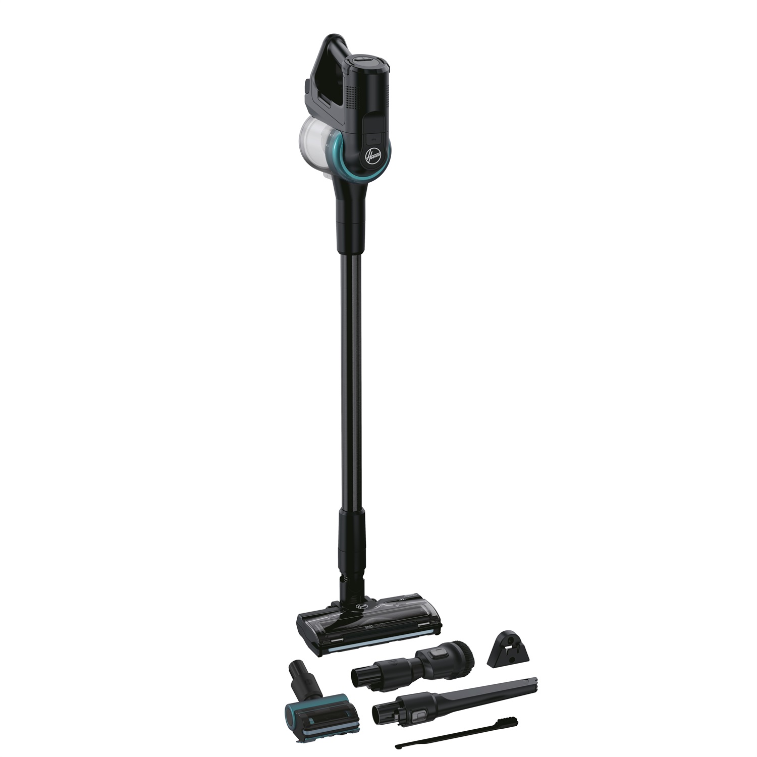 Hoover HF410P 011 Aspirapolvere a bastone Senza sacchetto Verde 240 W 0,4 L con manovrabilità a 360° e spazzola anti-groviglio