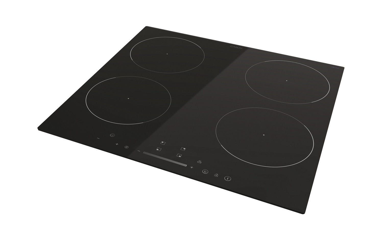 Candy CIS642SCTT/1 Piano Cottura a Induzione 4 Zone da Incasso 59 cm Nero Vetroceramica con Controllo Touch e Funzione Keep Warm