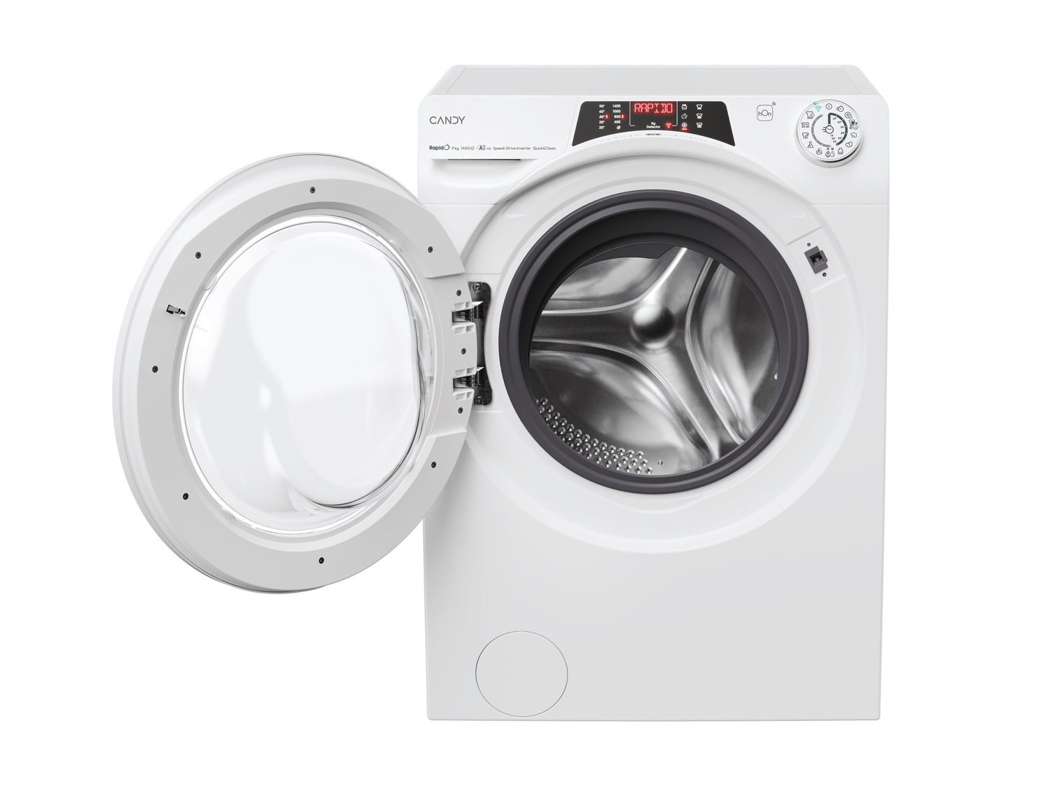 Candy RapidÓ ECO Lavatrice a Carica Frontale 9kg, 1400 RPM, Classe A-15%, Vapore, Inverter, 16 Programmi, Bianco