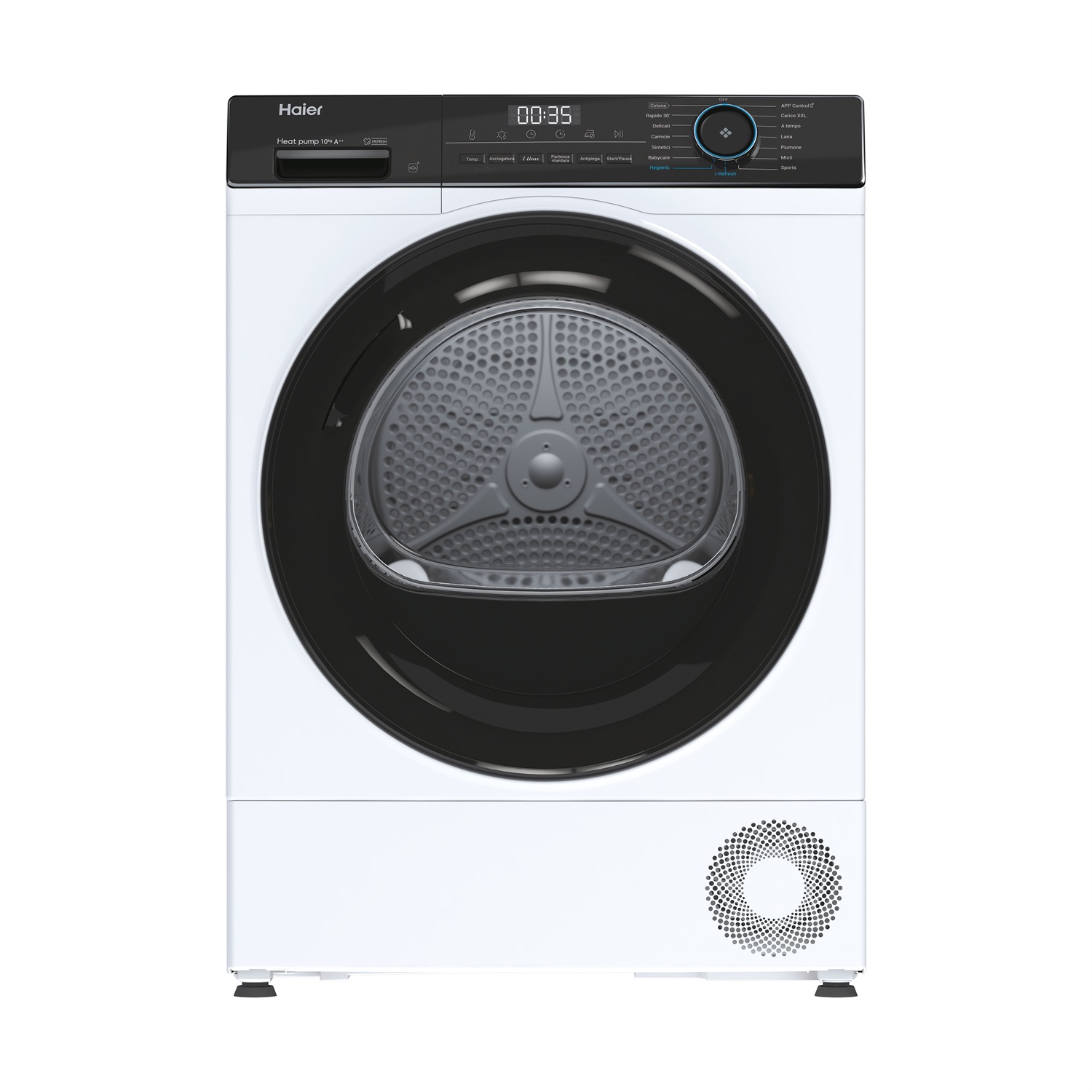 Haier HD100-A2939E-IT Asciugatrice Libera Installazione 10 Kg Pompa di Calore Classe A Frontale
