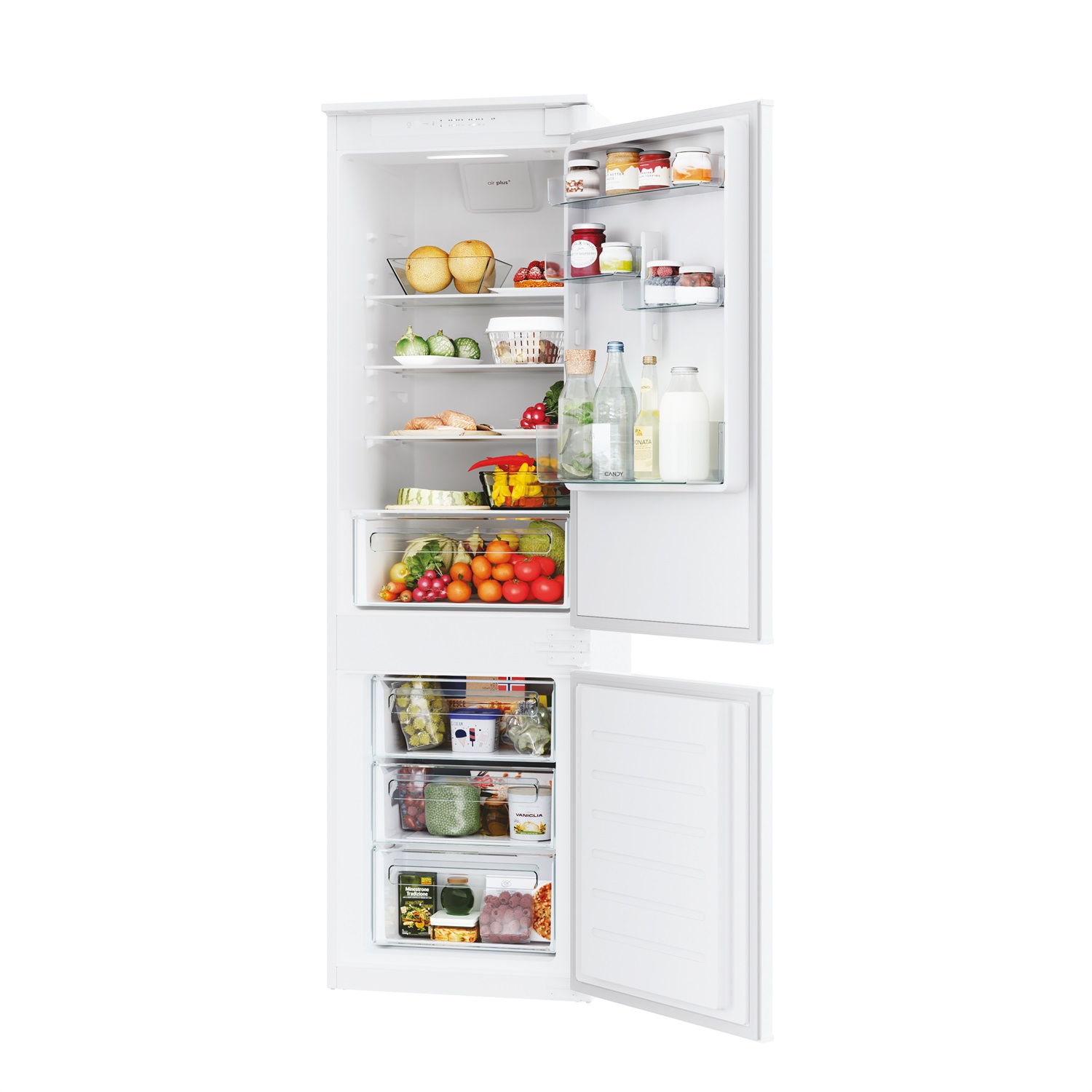 Candy CBL3518E/L Frigorifero Combinato da Incasso 263 L Classe E Statico Low Frost Bianco