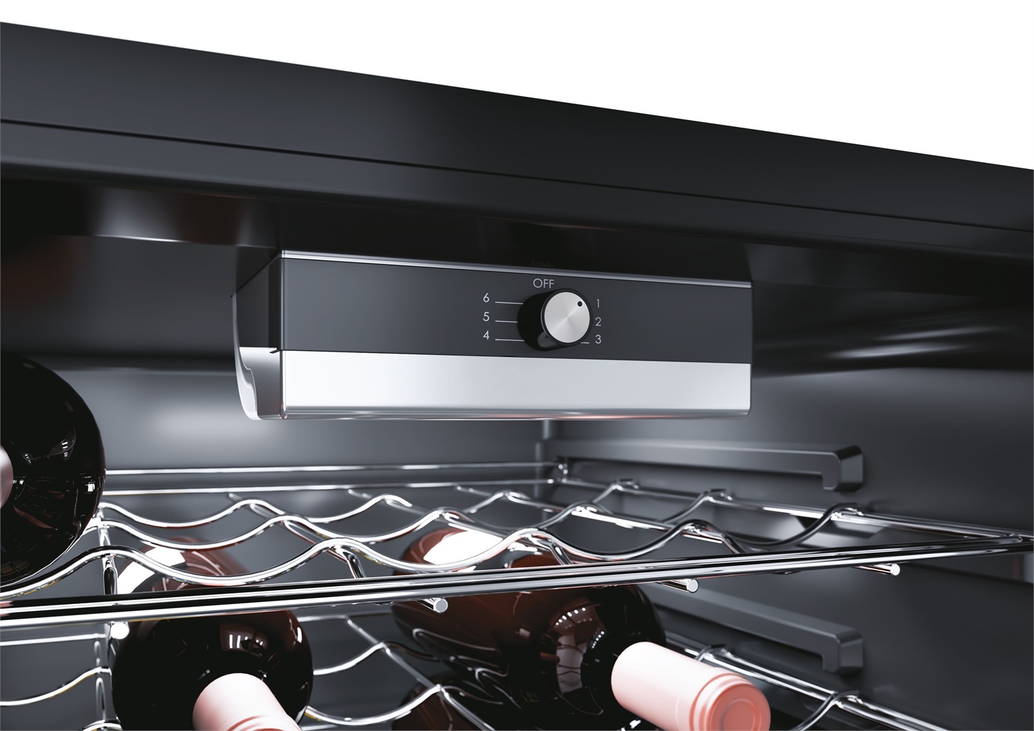 Candy CWC 021 M/NF Cantinetta Vino con Compressore, 21 Bottiglie, Libera Installazione, Nero, Classe G, App hOn con Tecnologia Vivino