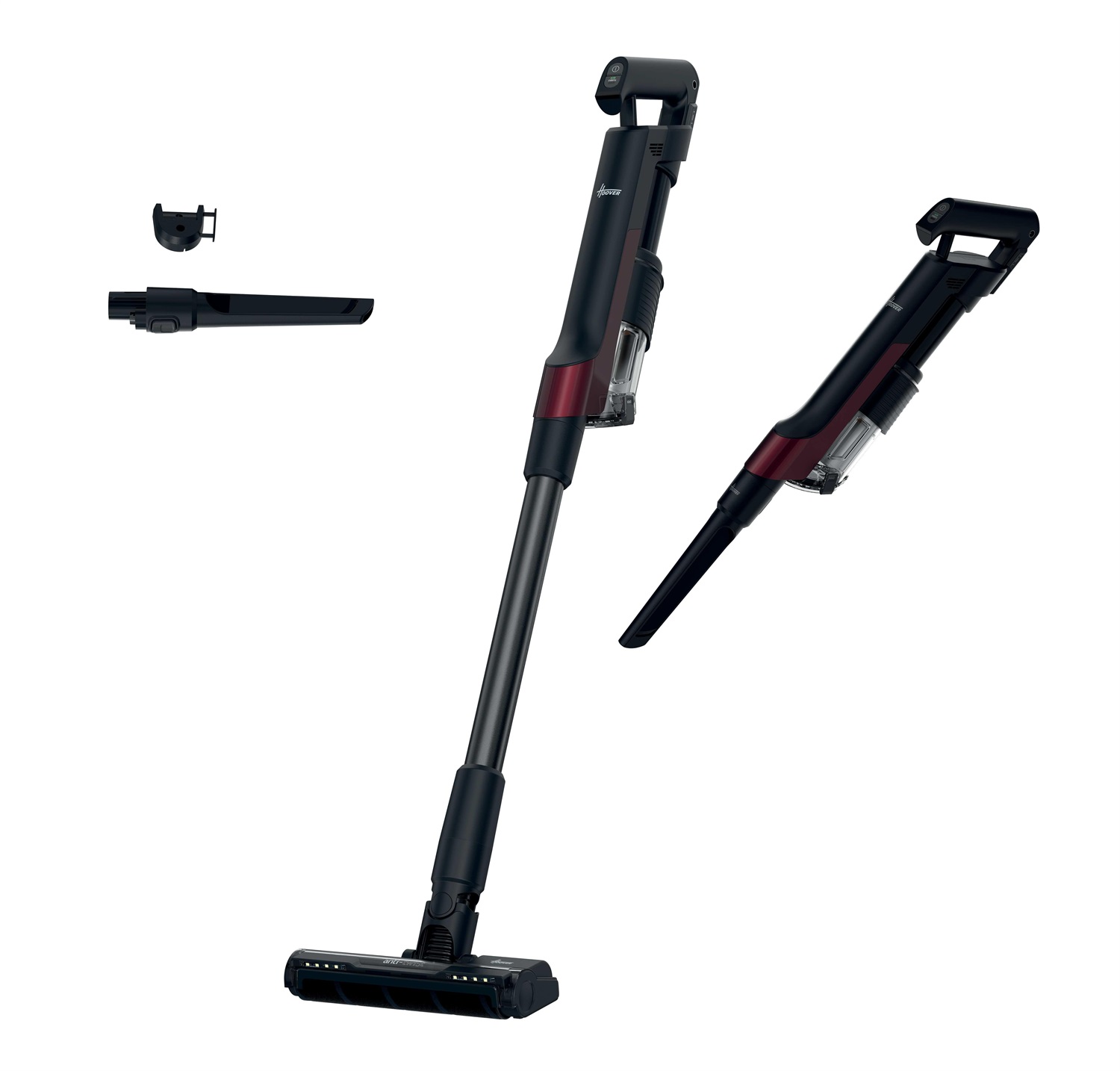 Hoover HF201H - Aspirapolvere senza fili Ultraleggero con Tecnologia di compattazione polvere, Spazzola Anti Groviglio e Luci LED