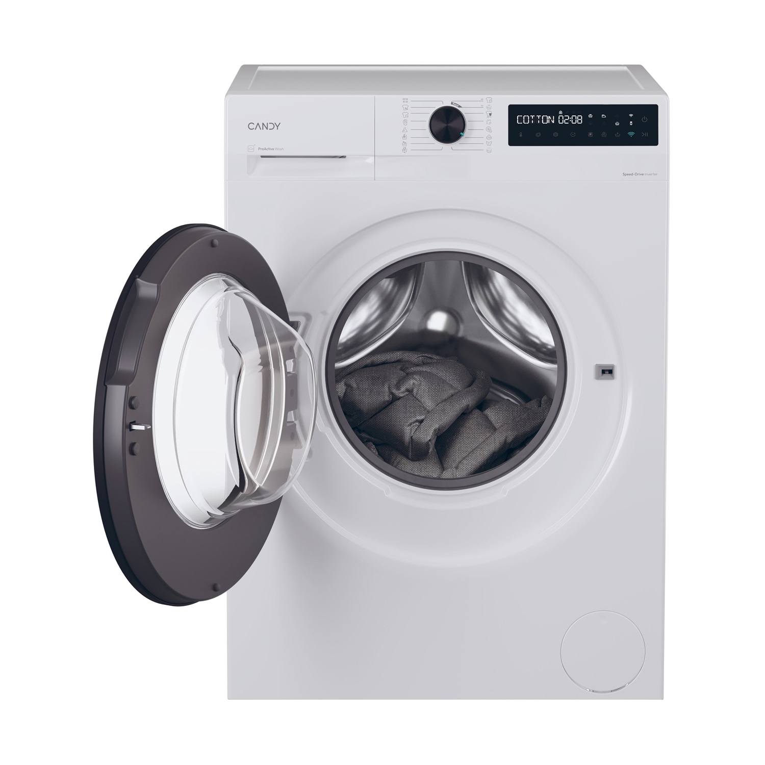 Candy ProWash 500 BR 48B6-S Lavatrice a Carica Frontale 8 kg 1400 Giri/min Classe A-10% Bianco con Funzione Wi-Fi e Cicli Rapidi