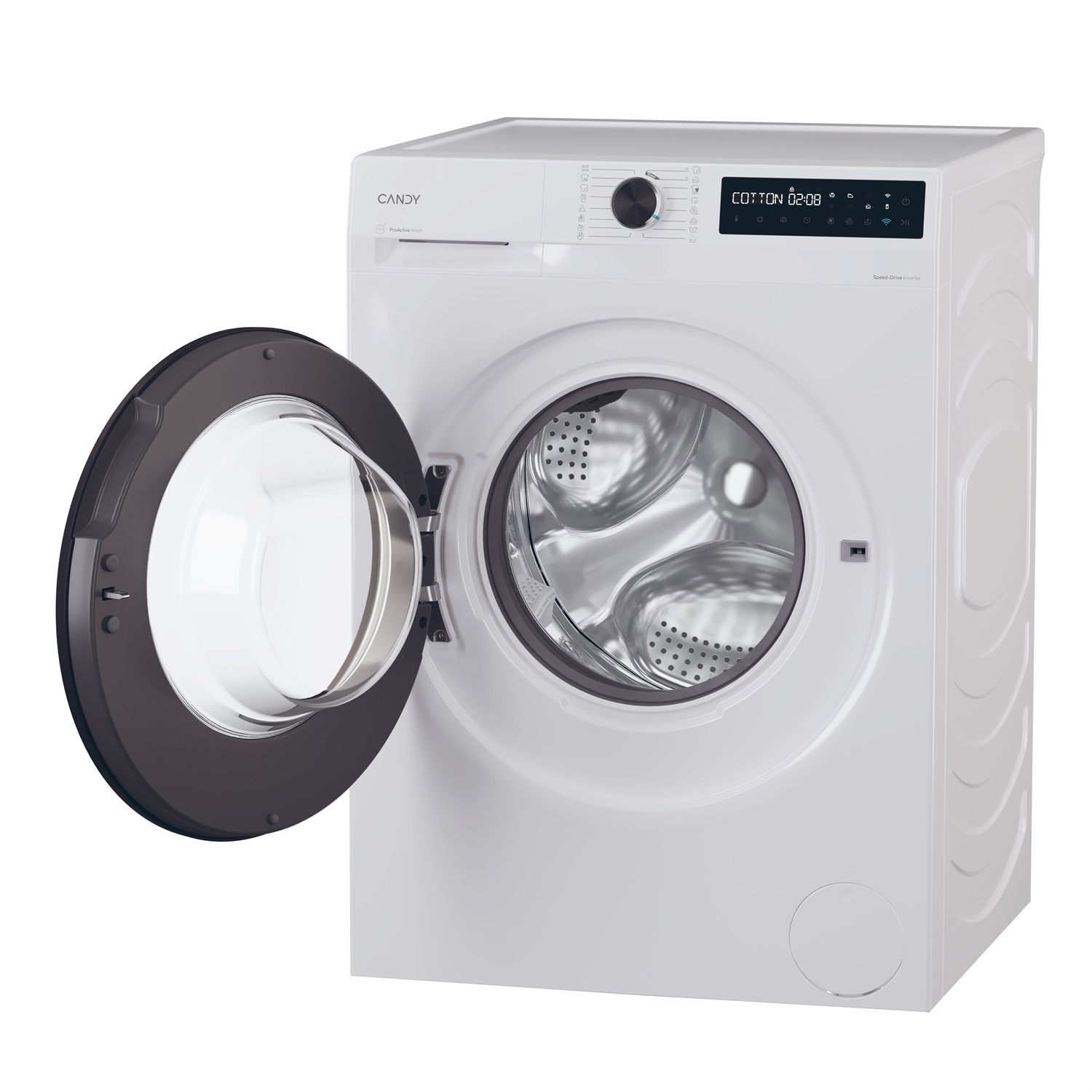 Candy ProWash 500 BR 48B6-S Lavatrice a Carica Frontale 8 kg 1400 Giri/min Classe A-10% Bianco con Funzione Wi-Fi e Cicli Rapidi