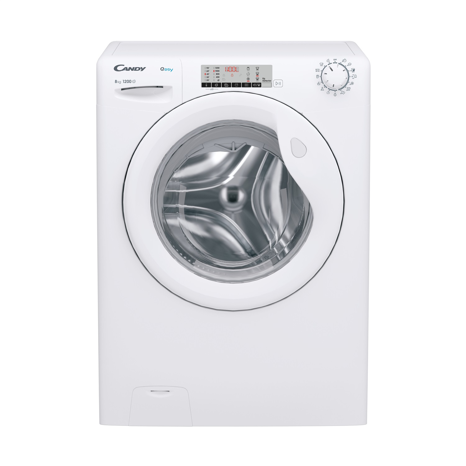 Candy EY284DWM5/1-S Lavatrice Frontale 8 Kg 1200 Giri/min Classe A Bianco con 15 Programmi e Partenza Ritardata