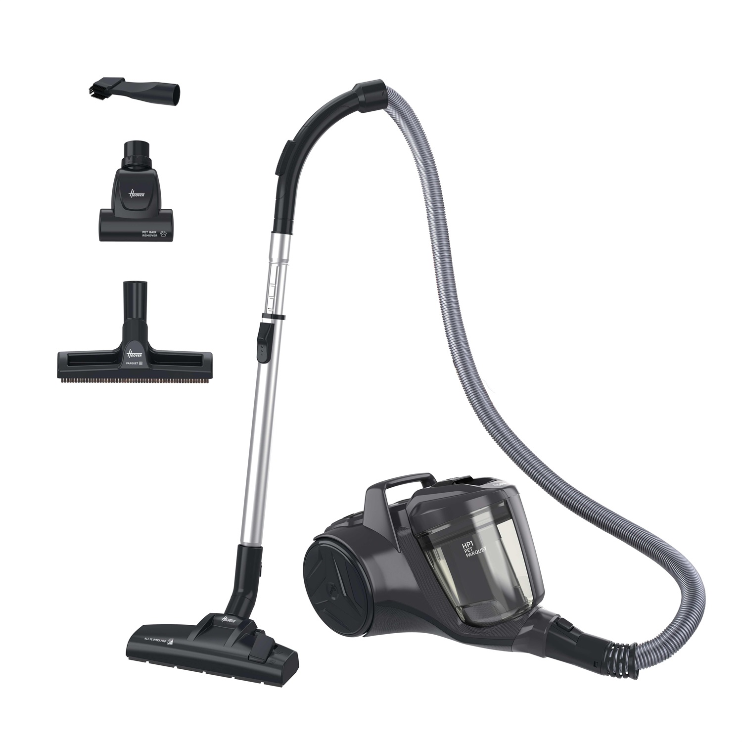 Hoover HP120PET 011 Aspirapolvere Ciclonico Senza Sacchetto 700 W, Capacità 2 L, Classe A