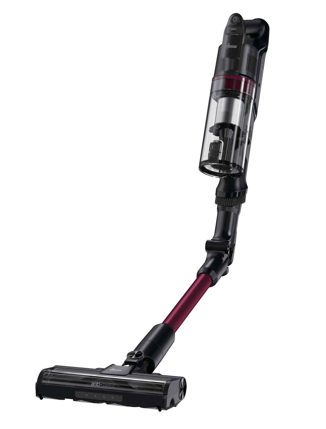 Hoover HF1P10HX 011 Aspirapolvere a Bastone Senza Sacchetto Magenta 165 W 0,7 L Secco con Filtro in Schiuma e Tubo Flessibile