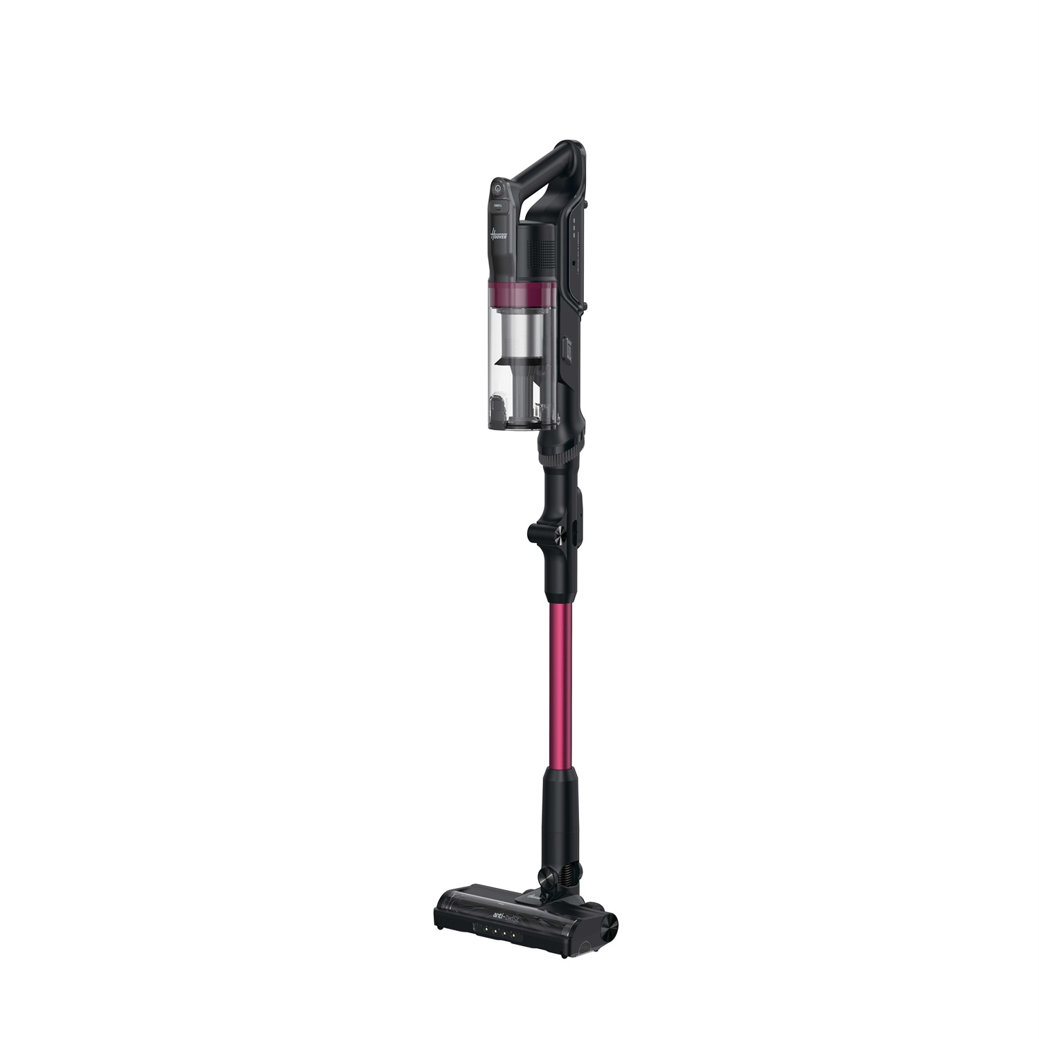 Hoover HF1P10HX 011 Aspirapolvere a Bastone Senza Sacchetto Magenta 165 W 0,7 L Secco con Filtro in Schiuma e Tubo Flessibile
