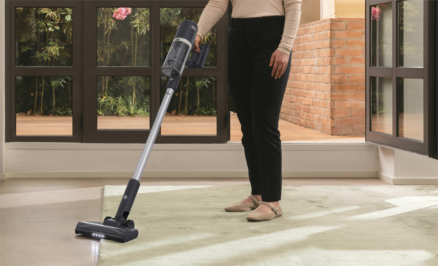 Hoover HFG10H 011 Aspirapolvere Elettrica Senza Sacchetto HEPA 200W Blu e Grigio