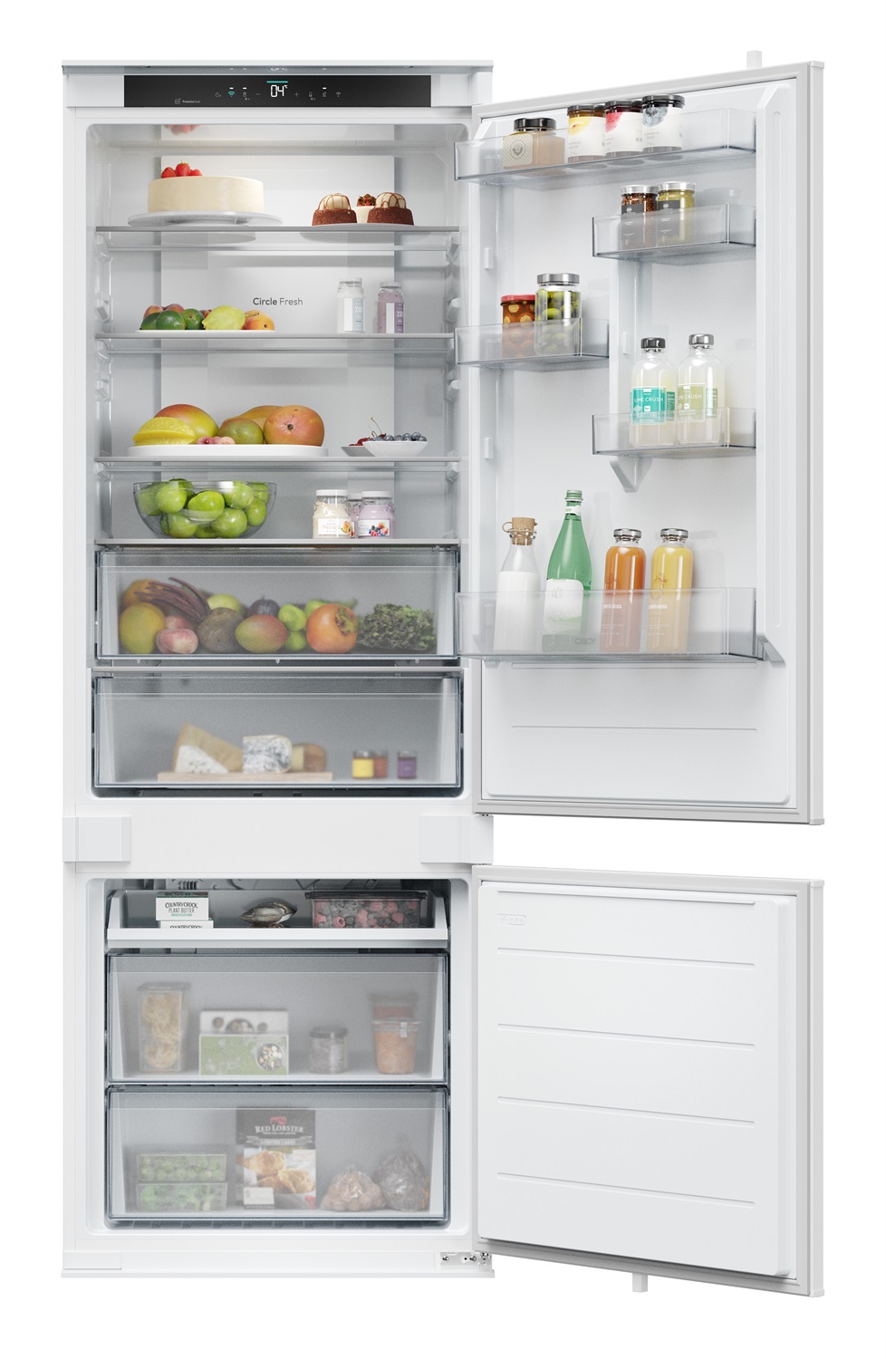 Candy Fresco CNBQT3719EW Frigorifero Combinato da Incasso 382 L No Frost Classe E Bianco