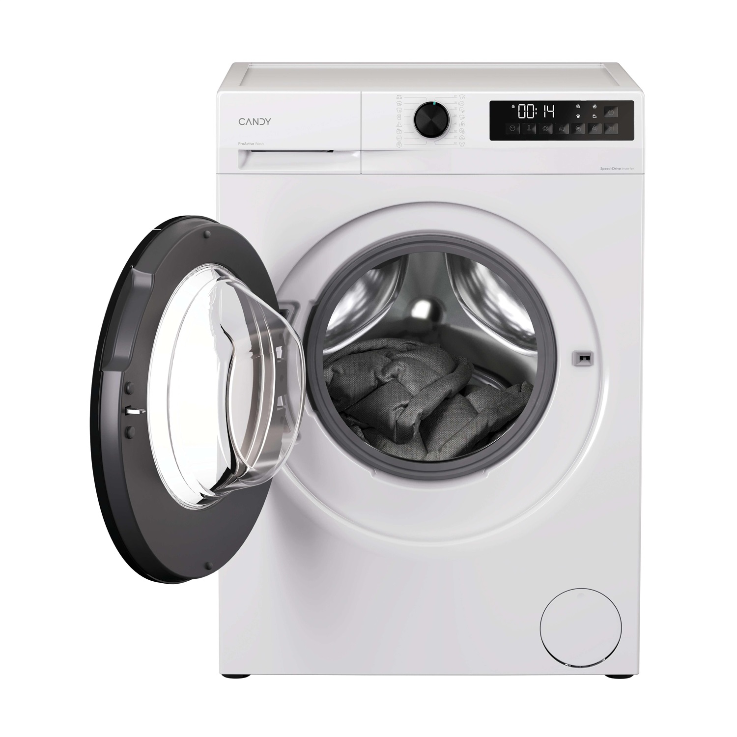 Candy GD 48SB6-S Lavatrice 8kg Caricamento Frontale, 1351 Giri/min, Funzione Vapore e Easy Iron