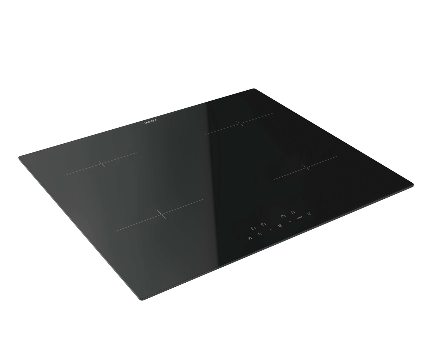 Candy CI642CA Piano Cottura a Induzione 59 cm Nero con 4 Zone di Cottura
