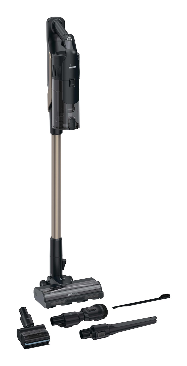Hoover HF610P 011 Aspirapolvere Elettrica Senza Filo 660W, 250 AW, 0,7L, Autonomia 40 Minuti, Nero Metallico
