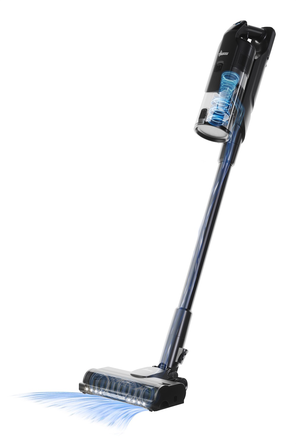 Hoover HF610P 011 Aspirapolvere Elettrica Senza Filo 660W, 250 AW, 0,7L, Autonomia 40 Minuti, Nero Metallico