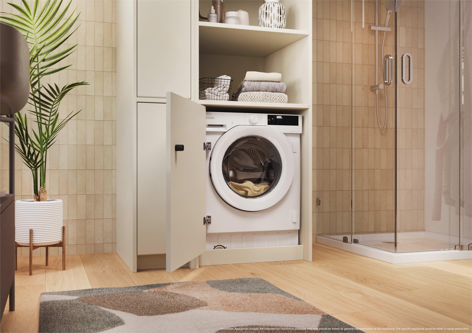 Candy BC4S69M6D8J-S - Lavatrice 9 Kg, 1600 giri/min, Caricamento frontale, Classe energetica A