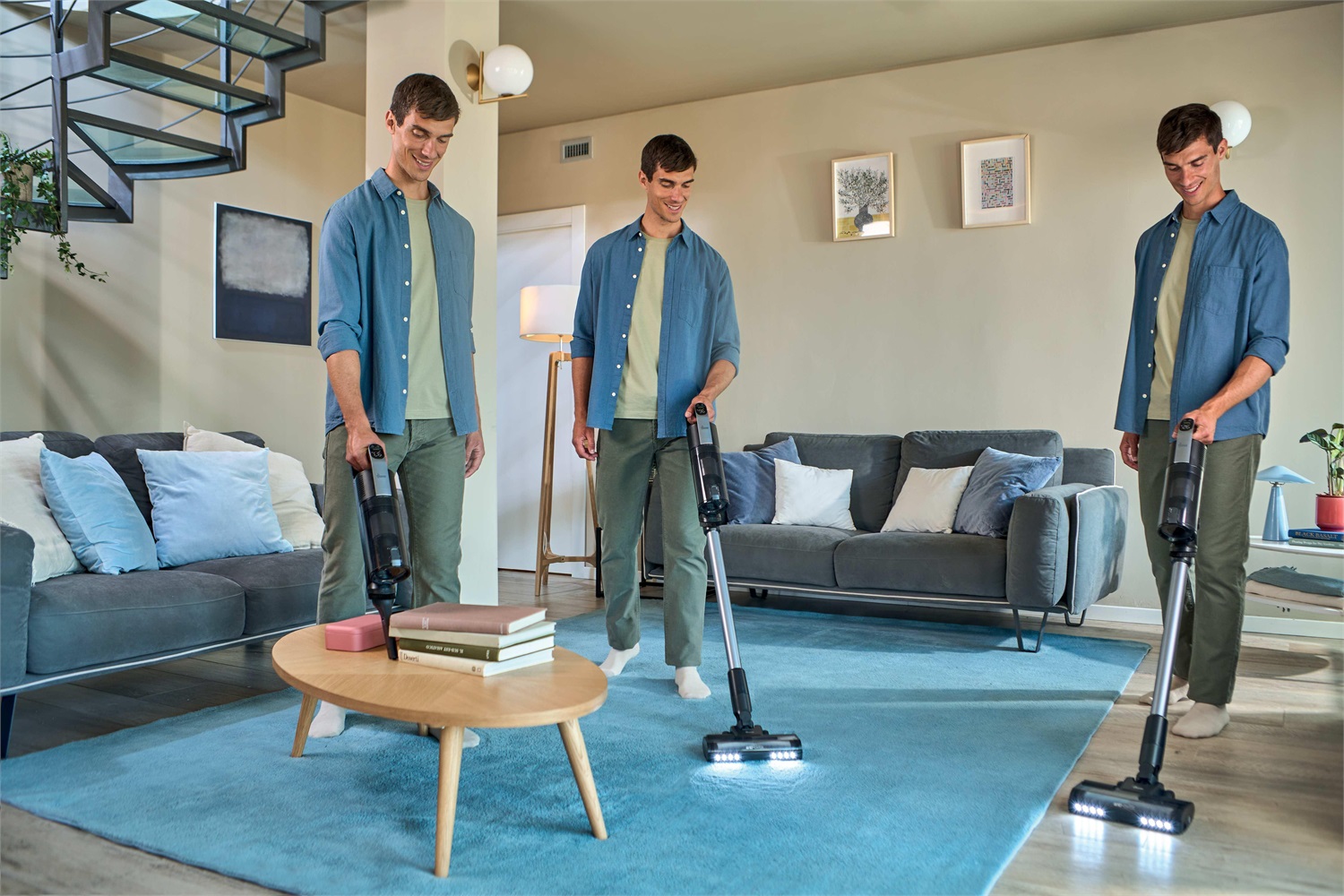 Hoover HF3 Pro Home - Aspirapolvere senza fili con stazione di svuotamento automatico da 3L, autonomia fino a 60 minuti, filtro HEPA13 e spazzola anti-twist