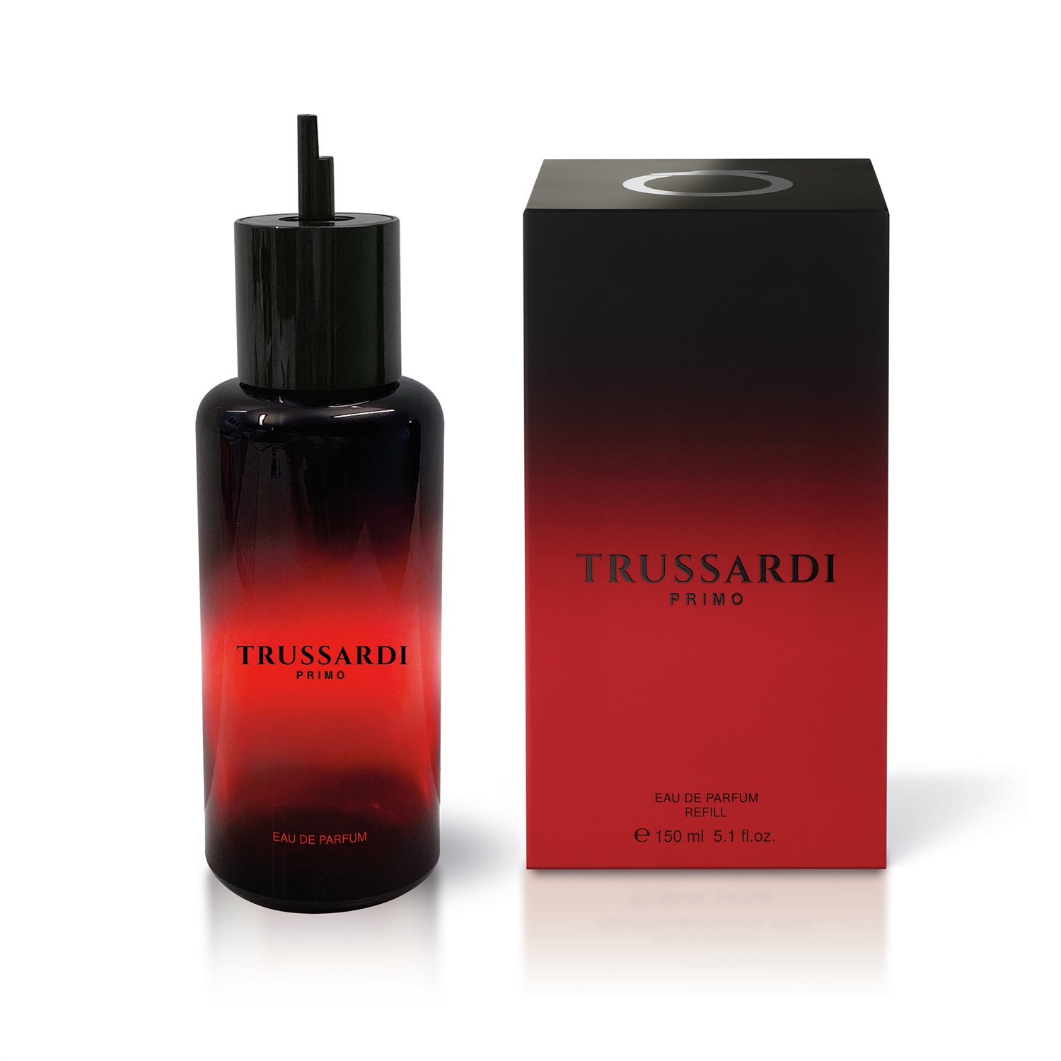Trussardi Primo Eau De Parfum Ricarica 150ml - Profumo Maschile Fougère con Note di Pompelmo e Fava Tonka