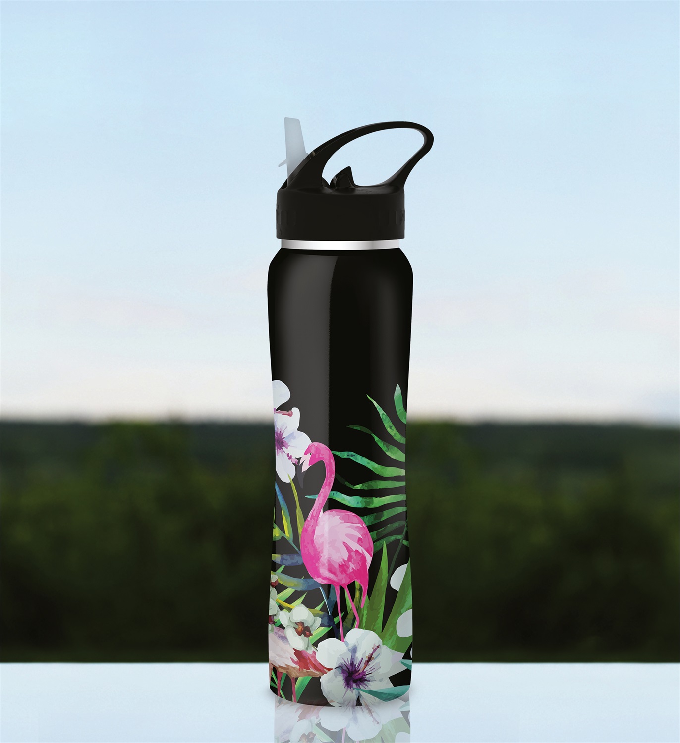 The Steel Bottle Most Wanted Flamingo - Bottiglia Termica in Acciaio Inox 500 ml con Isolamento Sottovuoto e Chiusura Ermetica