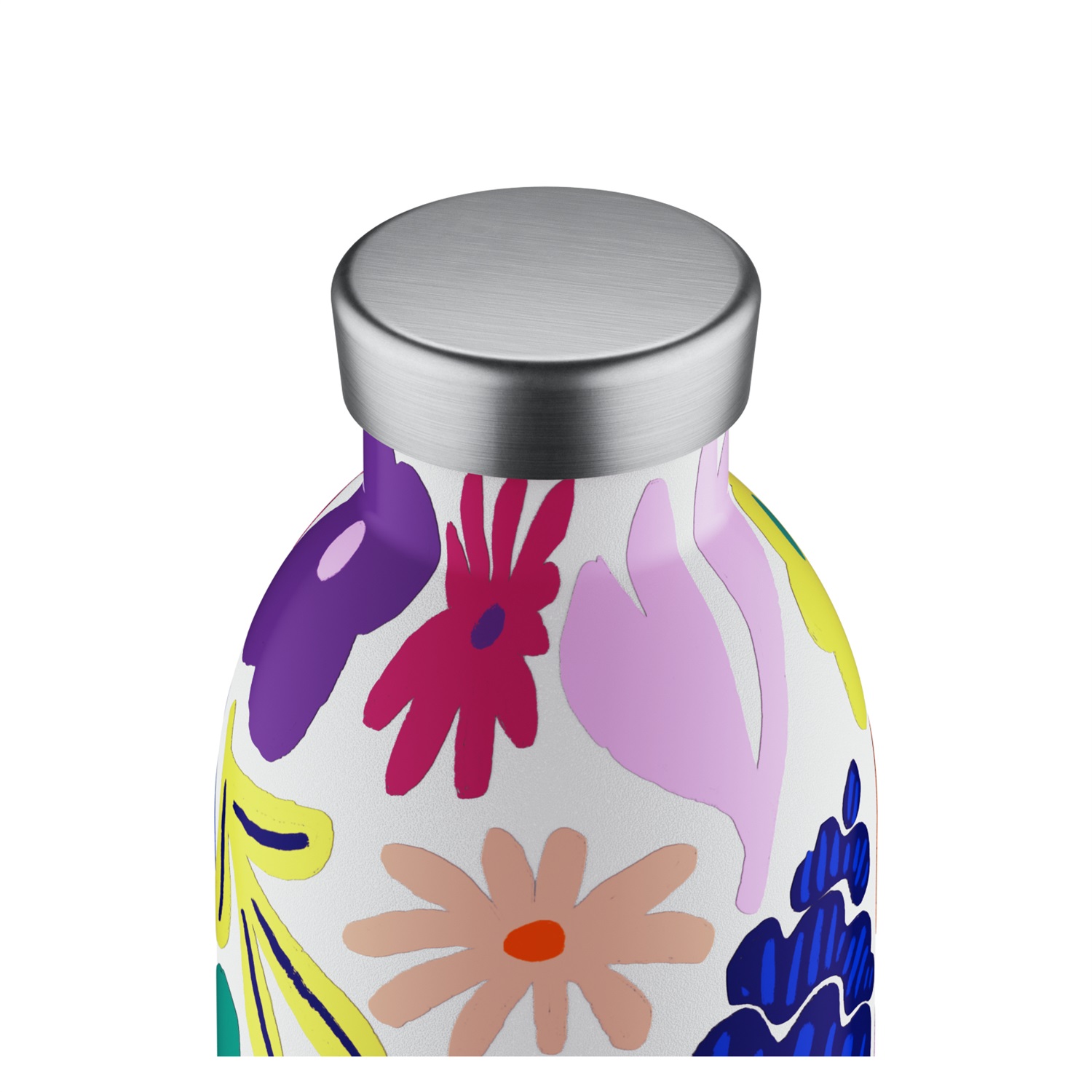 24Bottles Borraccia Termica Clima Bottle 500 ml - Acqua Fiorita, Acciaio Inox, Multicolore, Mantiene Caldo per 12 Ore e Freddo per 24 Ore