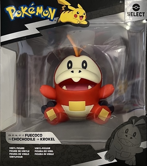 Rei Toys Pokémon Select - Action Figure in Vinile 12 cm Fuecoco, Starter di Tipo Fuoco dalla Regione di Paldea