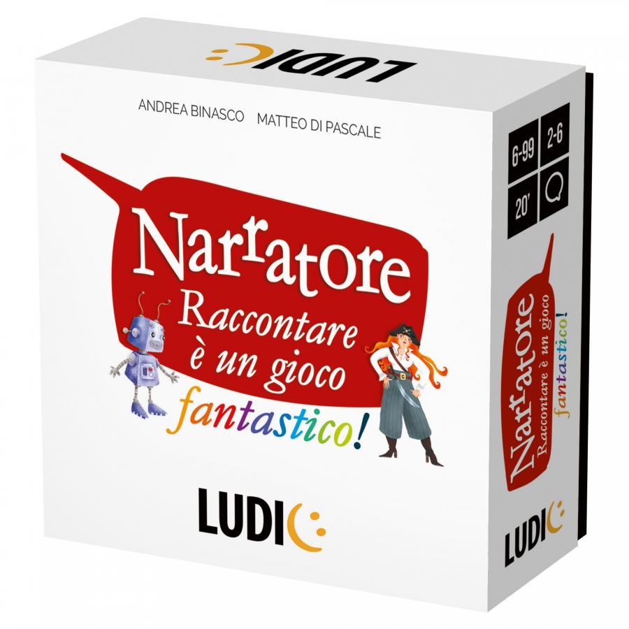 Ludic Narratore - Gioco da Tavolo per Famiglie, per Bambini da 6 Anni, Stimola la Fantasia e la Creatività