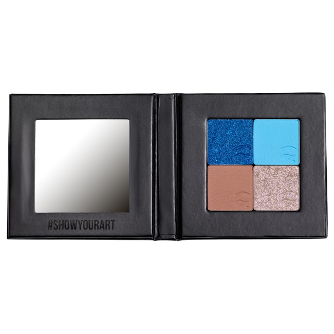 Mulac Cosmetics One Shot Palette Vuota - Mini Palette Leggera con Base Magnetica e Specchio, Utilizzabile On-the-Go
