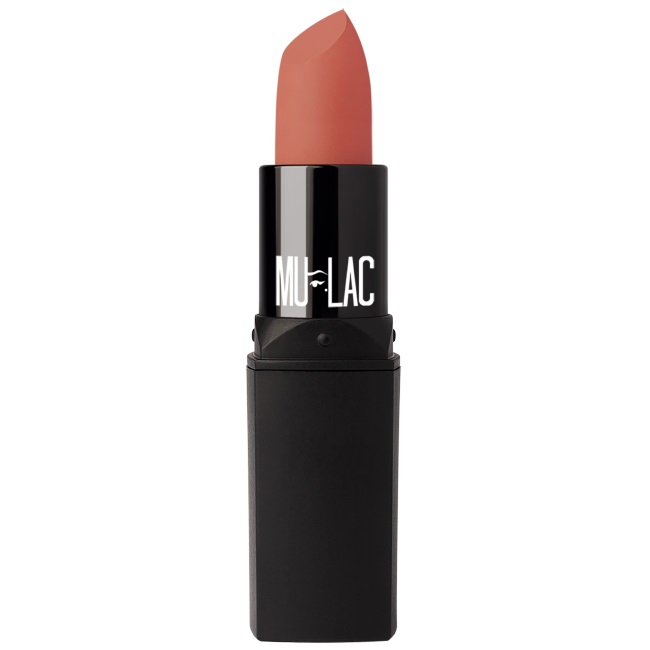 Mulac Cosmetics Rossetto Opaco Waffle 18 - Nude-Marrone, 3,5 g, Texture Pastel Matte, Vegan e Naturale