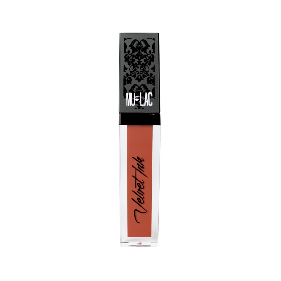 Mulac Cosmetics Velvet Ink Liquid Lipstick - Potter's Clay 08, Rossetto Liquido Opaco con Formula Vegan e Lunga Durata