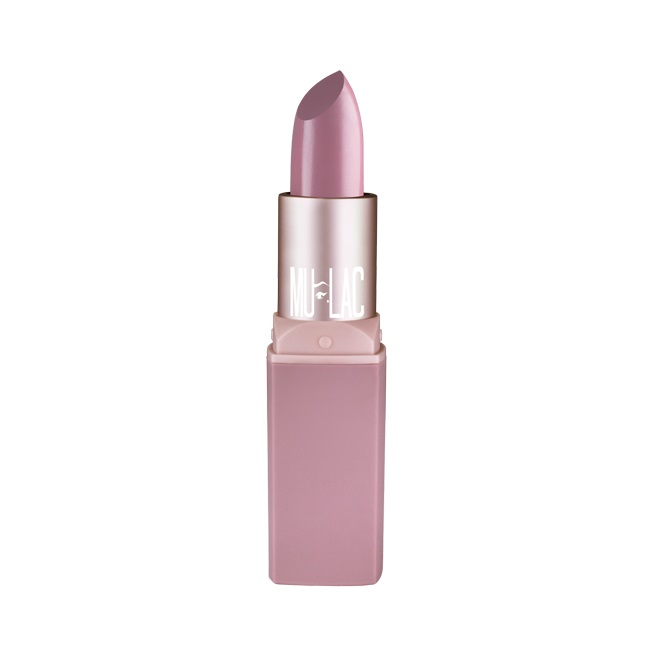 Mulac Cosmetics Rossetto Opaco Mai Più Tua 44 - Nude-Rosato Acceso, 3.5g, Formula Naturale e Vegan
