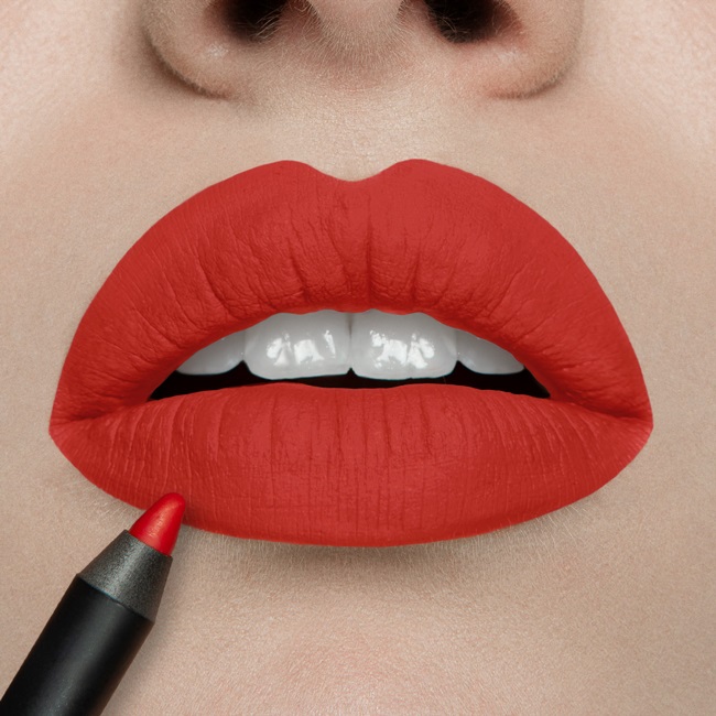 Mulac Cosmetics SHAKTI Lip Pencil - Matita Labbra Rosso Scarlatto Long-Lasting Waterproof Anti-Sbavatura Vegan