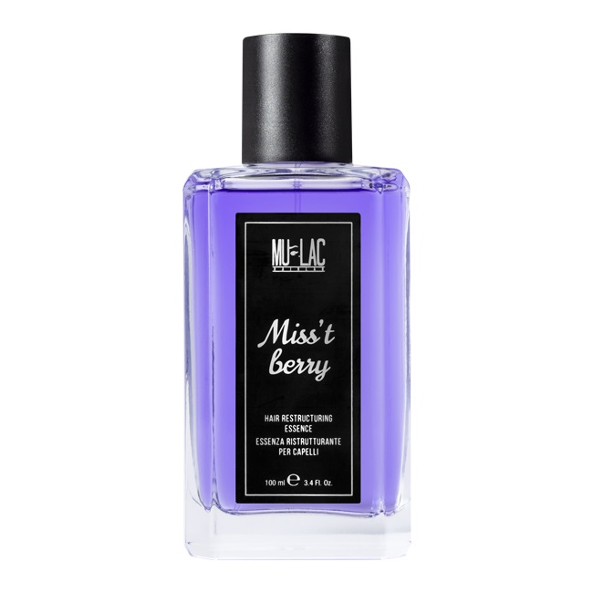 Mulac Miss't Berry - Essenza Ristrutturante per Capelli 100ml con Olio di Mirtillo Blu e Cheratina Vegetale