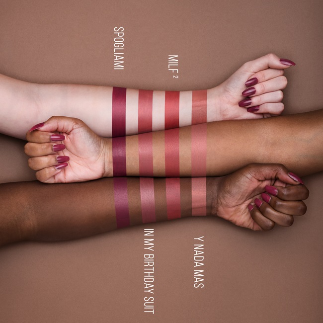 Mulac Cosmetics Velvet Ink Liquid Lipstick 40 Spogliami - Rossetto Liquido Opaco, Vegan, Long Lasting