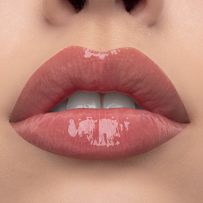 Mulac Cosmetics Psygloss 01 NC - Lipgloss Rimpolpante Semitrasparente con Finish Lucido e Attivi Volumizzanti