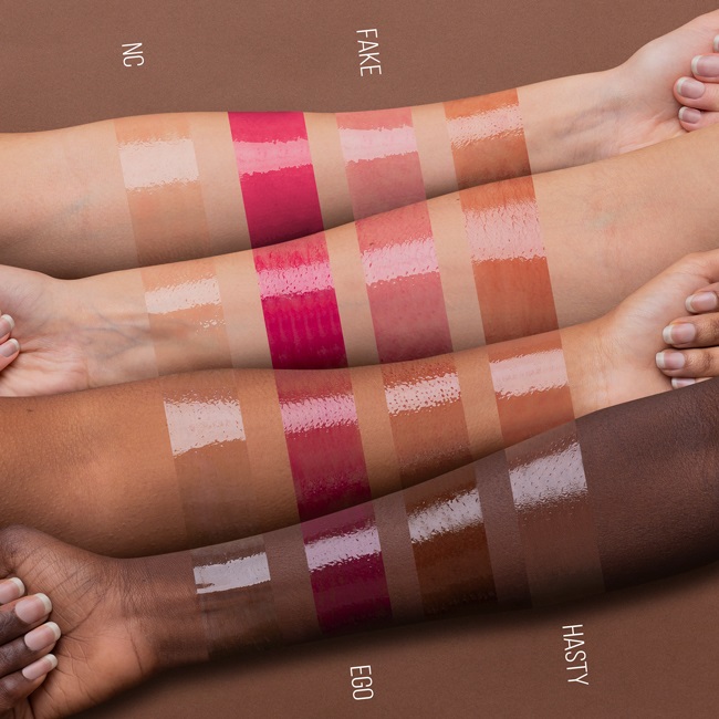 Mulac Cosmetics Psygloss 03 Ego - Lipgloss Fucsia Semitrasparente con Effetto Rimpolpante, Texture Jelly e Finish Lucido