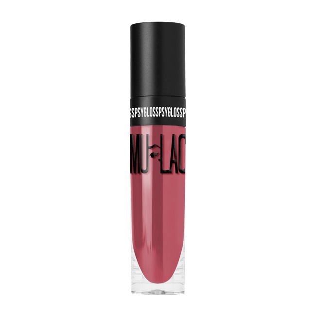 Mulac Cosmetics Psygloss 08 - Lipgloss Vegan Volumizzante Nude Rosato con Finish Vinilico e Aroma Fresco