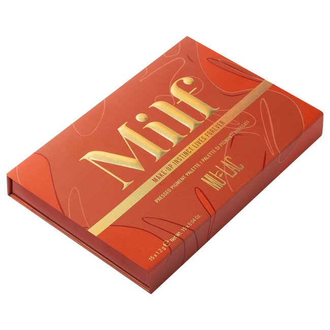 Mulac Cosmetics M.I.L.F. Palette - Palette Occhi Vegan e Cruelty Free con 12 Colori e 6 Texture