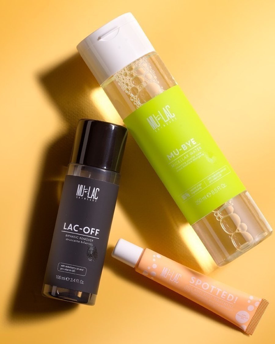 Mulac Cosmetics Mu-bye! Micellar Water 250ml - Acqua Micellare Detergente Idratante e Tonificante con Estratti di Litchi e Melograno, Senza Alcool e Profumo
