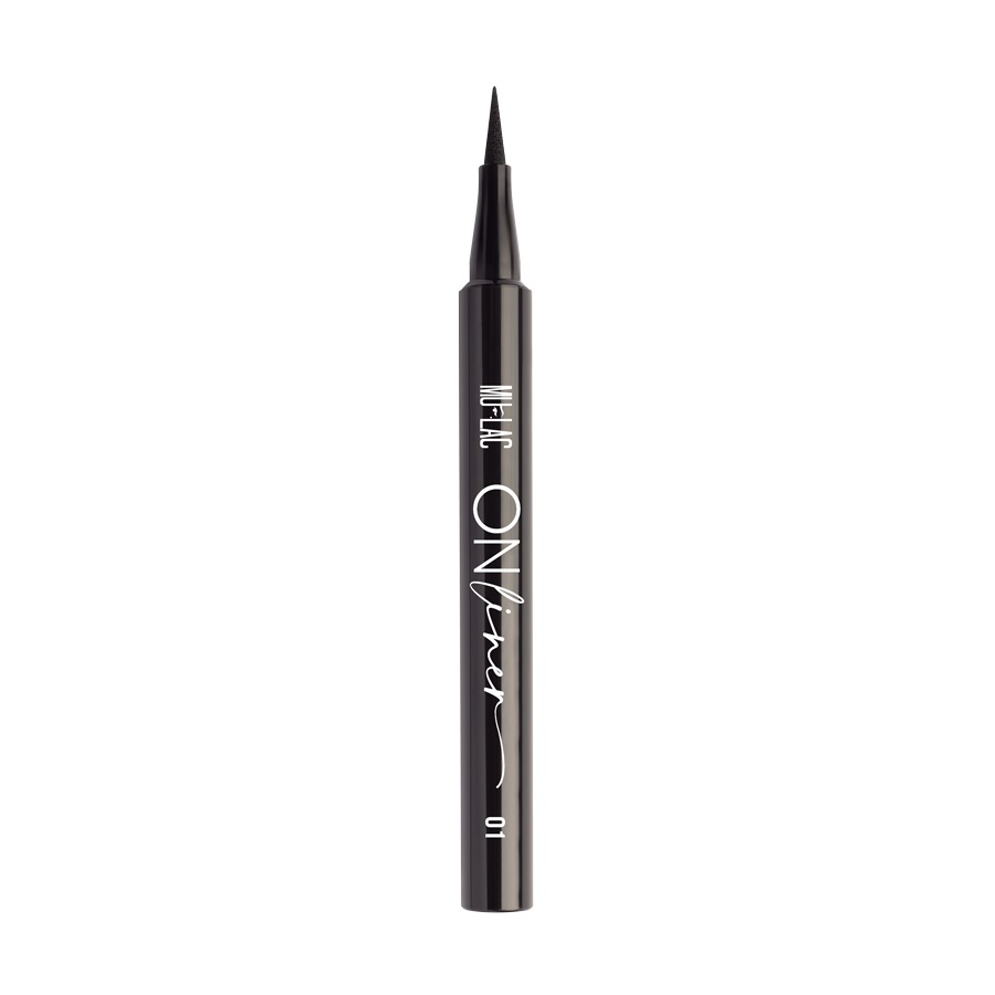 Mulac Cosmetics On Liner Eyeliner 01 Total Black - Tratto Intenso, Finish Luminoso, Waterproof, Vegan