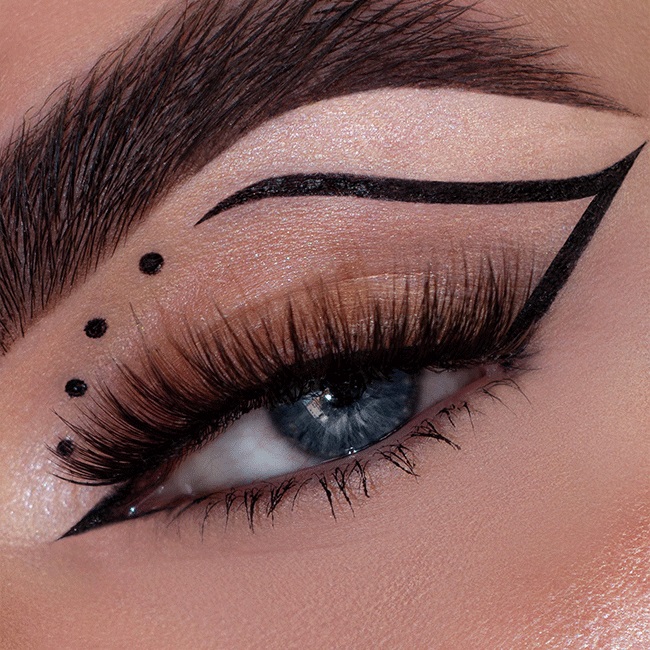 Mulac Cosmetics On Liner Eyeliner 01 Total Black - Tratto Intenso, Finish Luminoso, Waterproof, Vegan