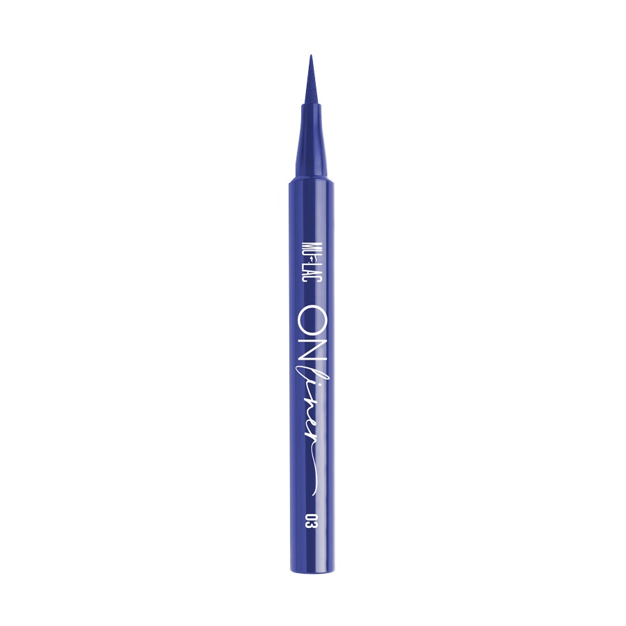 Mulac Cosmetics ON Liner 03 Denim - Eyeliner in Penna Vegan, Finish Opaco Intenso e Coprente, Water Resistant
