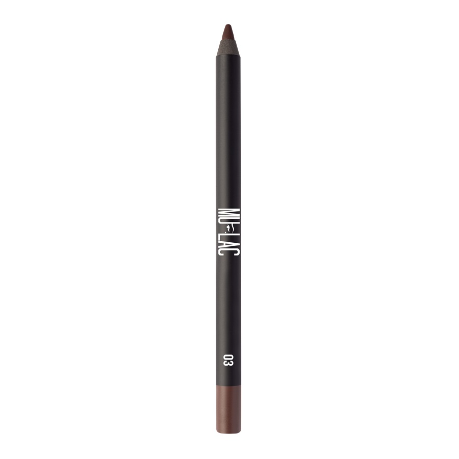 Mulac Cosmetics Eye Pencil 03 Brownie - Matita Occhi Marrone Medio, Longlasting, Water Resistant, Vegan