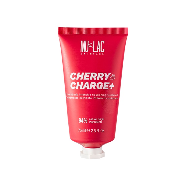 Mulac Cherry Charge Trattamento Nutriente Intensivo Viso e Corpo 75 ml - Con Burro di Karitè e Olio di Argan Fermentato