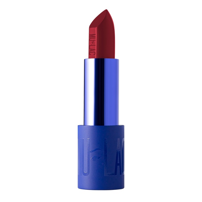 Mulac Cosmetics Creamlust Lipstick - Rossetto Cremoso Luxlush 10, Vegan, Finish Luminoso