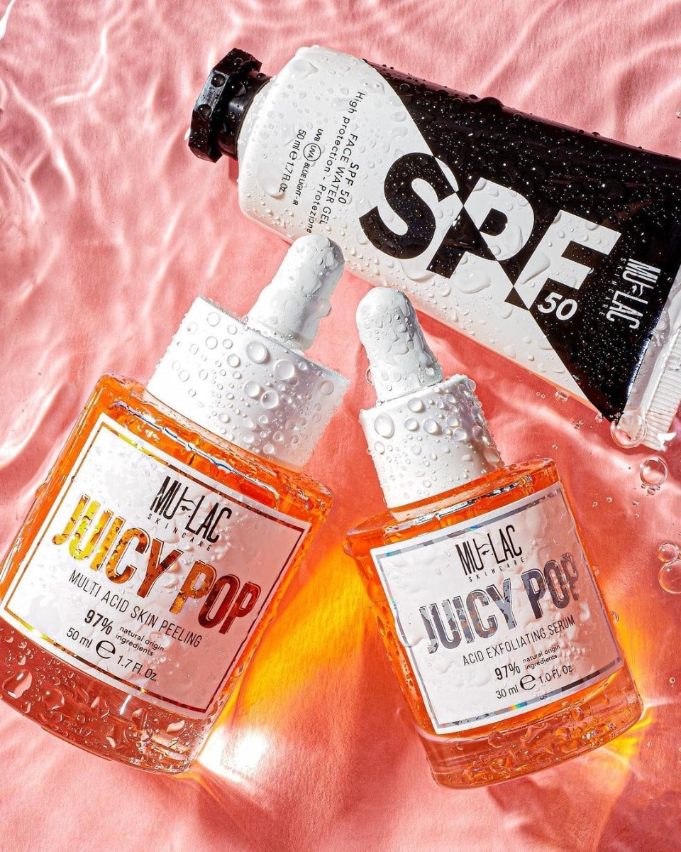 Mulac Cosmetics Face Water Gel SPF 50 - Crema Solare Anti-inquinamento Vegan 50ml