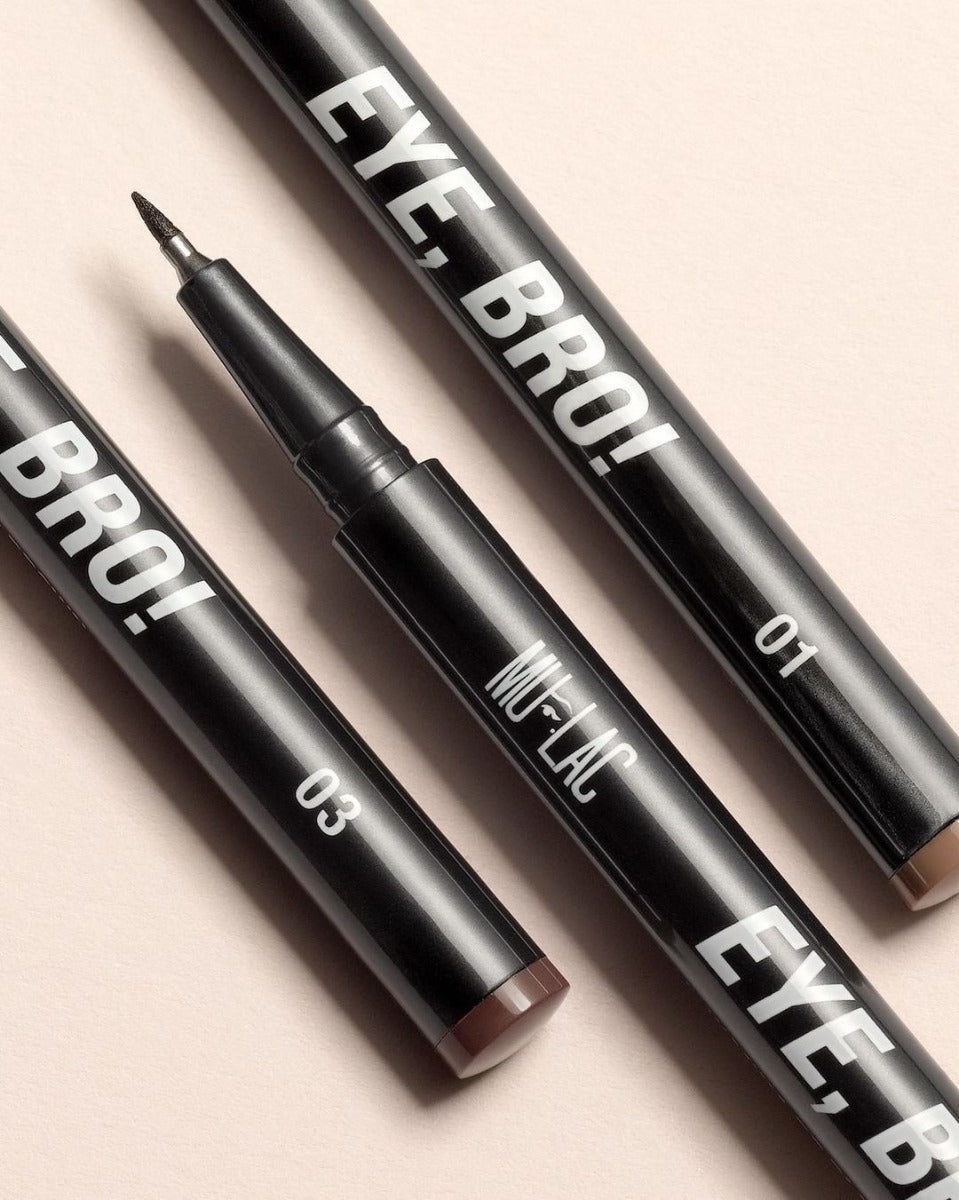 Mulac Cosmetics Eye, Bro! Eyebrow Pen 01 Blondy - Pennarello per Sopracciglia con Punta Sottile e Formula Vegan