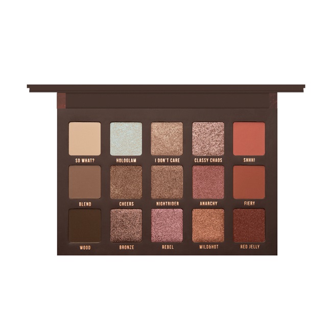 Mulac Cosmetics Anarchyglam Palette Occhi - Pigmenti Pressati, Formula Vegan, 15 Colori, Texture Innovative